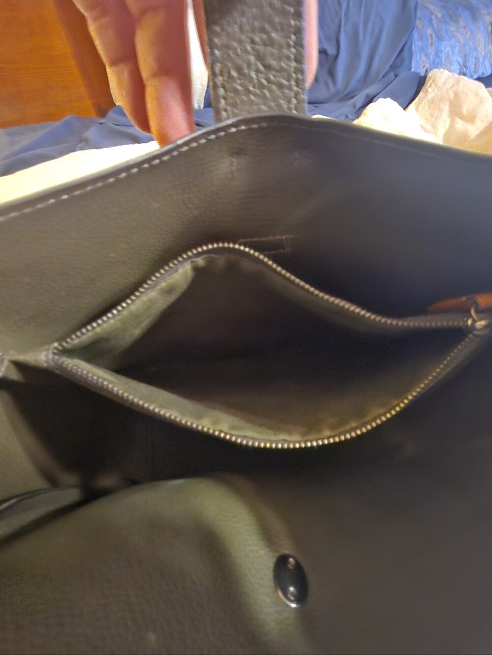 Coach Green Suede Crossbody Bag - Picture 4 of 14